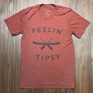 Burnt Orange “Feelin’ Tipsy” Graphic Shirt / Graphic Tee - S